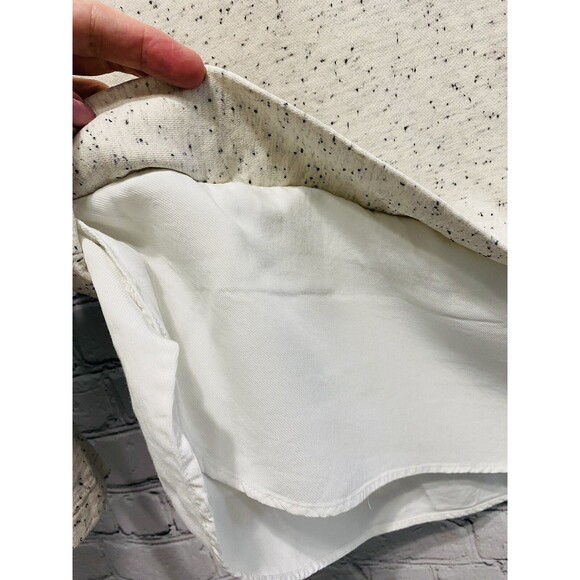 LOFT Ivory Speckled Layered Long Sleeve Lightweight Sweatshirt Tee XS Petite - Picture 5 of 6